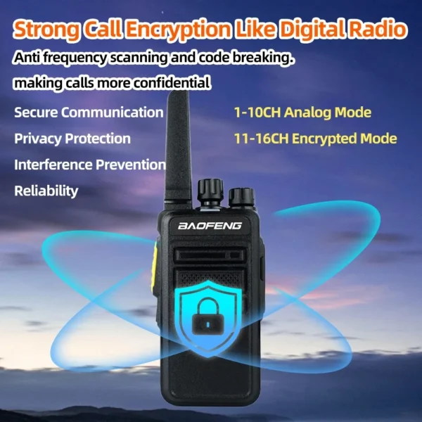 Baofeng BF AD-V12D GMSK Digital Walkie Talkie Encrypted Call Noice Reduction HD Radio Wireless Copy Frequency Two Way Radio - Image 6