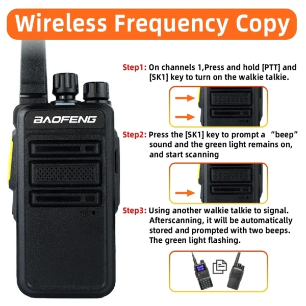 Baofeng BF AD-V12D GMSK Digital Walkie Talkie Encrypted Call Noice Reduction HD Radio Wireless Copy Frequency Two Way Radio - Image 5