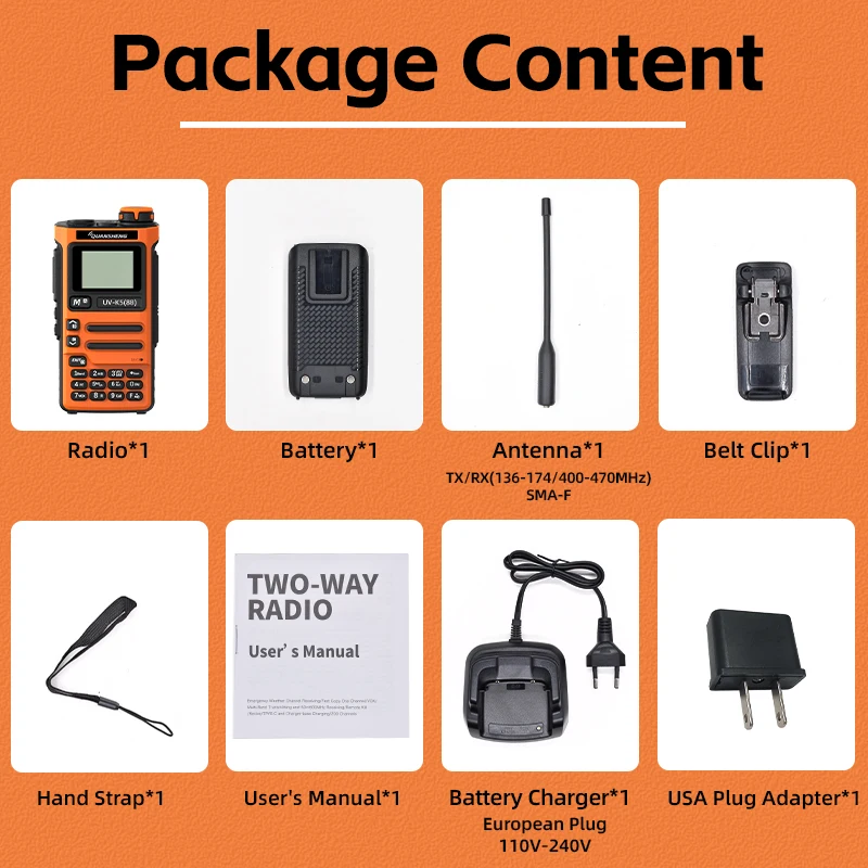 Quansheng K6 Pro 512KB UV-588 Long Range Handheld Camping Communication Ham Radio - Image 5