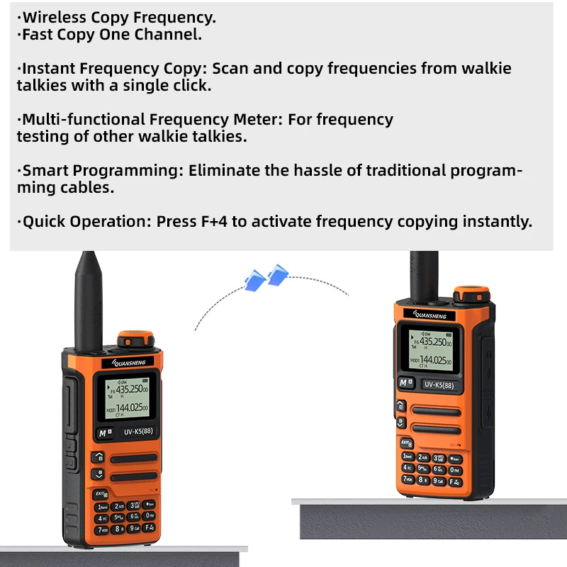 Quansheng K6 Pro 512KB UV-588 Long Range Handheld Camping Communication Ham Radio - Image 4