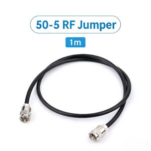 50-5 5D-FB RF Jumper Cable | M Male to M Male (UHF PL259) | 50 Ohm 1m Coaxial Feeder Line