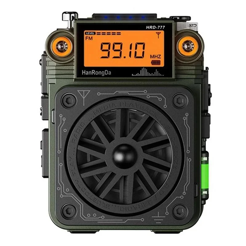 HRD-777 Full Band FM/AM/SW/WB Bluetooth DSP Radio w/ Gyroscope Speaker