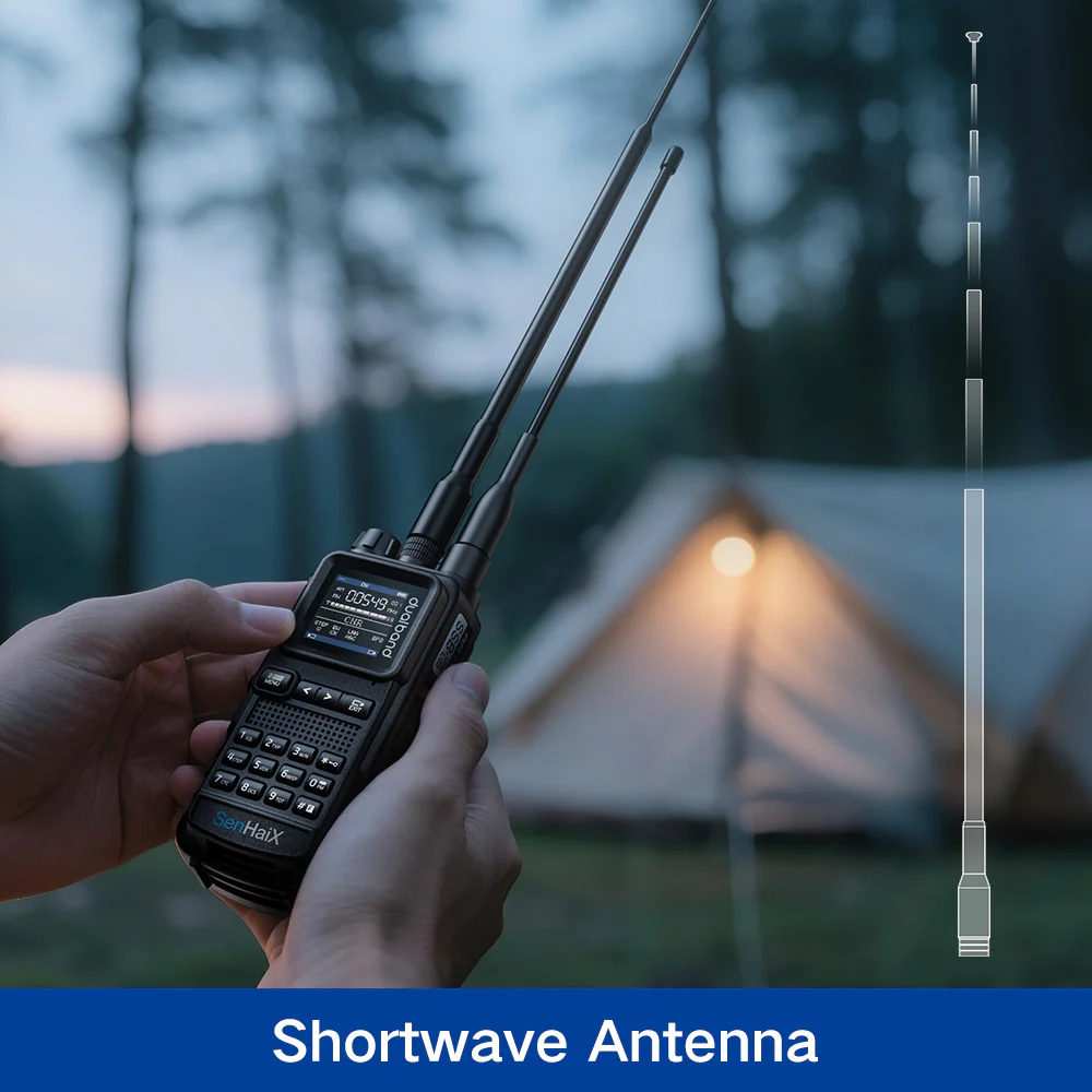 SENHAIX SHX-8650 8W UV Dual-Band Emergency Walkie Talkie | Bluetooth APP Programming & SOS Alarm - Image 4