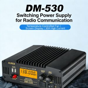 Alinco DM-530 30A 13.8V DC Power Supply - Mobile Base Shortwave Radio Power Supply