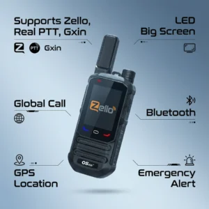 IP67 Waterproof Floating 4G PoC Walkie Talkie with GPS & Bluetooth – Zello-Ready Handheld Radio for Outdoor & Factory Use