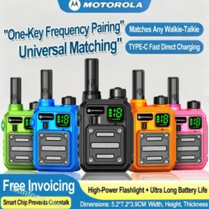 Motorola Mini Walkie-Talkie Camping UHF Two Way Radio