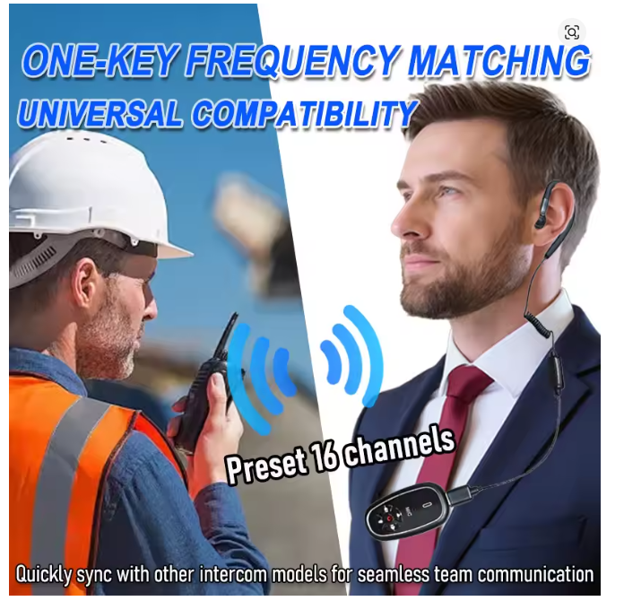 Mini Walkie Talkies Headset AI Voice Control Upgraded - Image 3