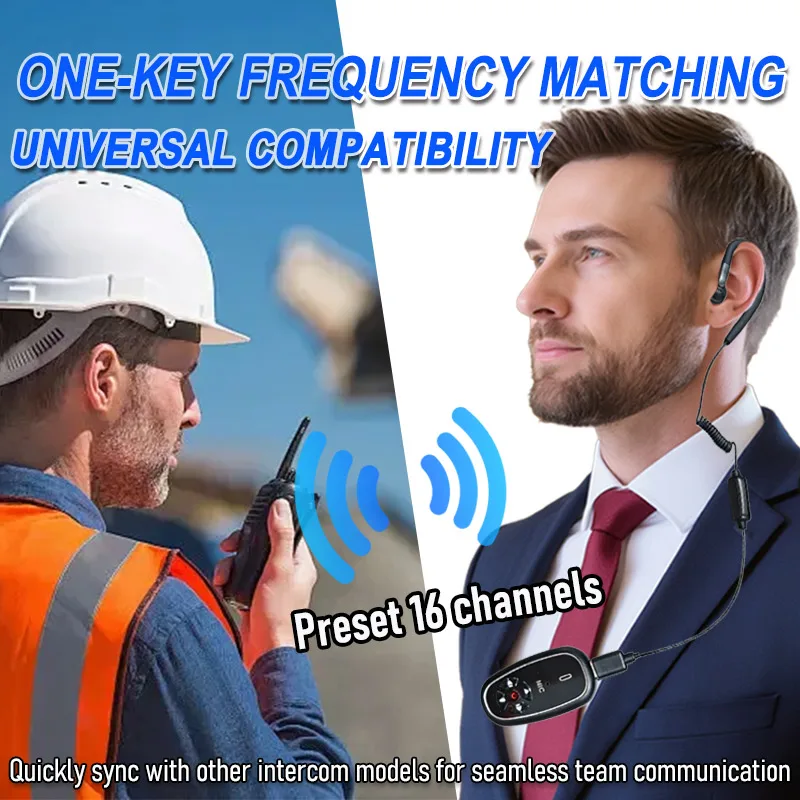 Mini Walkie Talkies Headset AI Voice Control Upgraded - Image 8