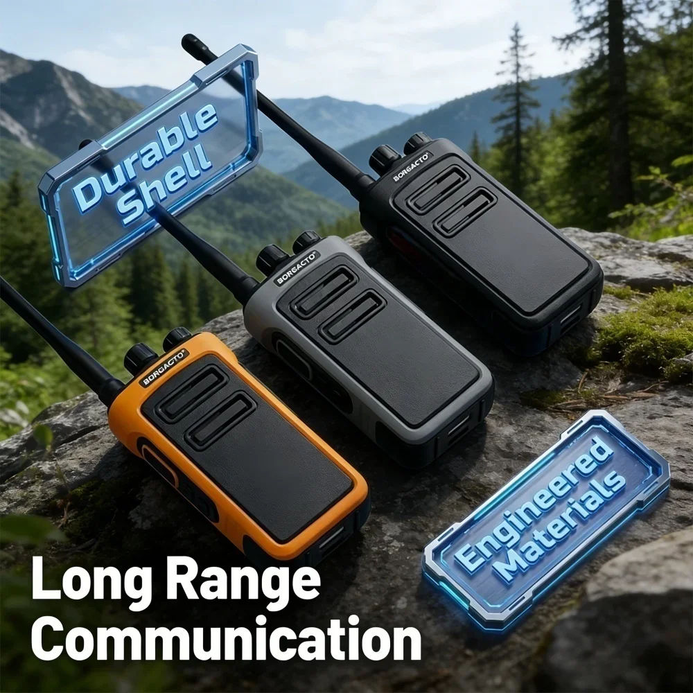 Rechargeable Waterproof Long Range Walkie Talkie with One Key Decoding | Two Way Radio for Construction & Security - Free Shipping | Alafone - Image 2