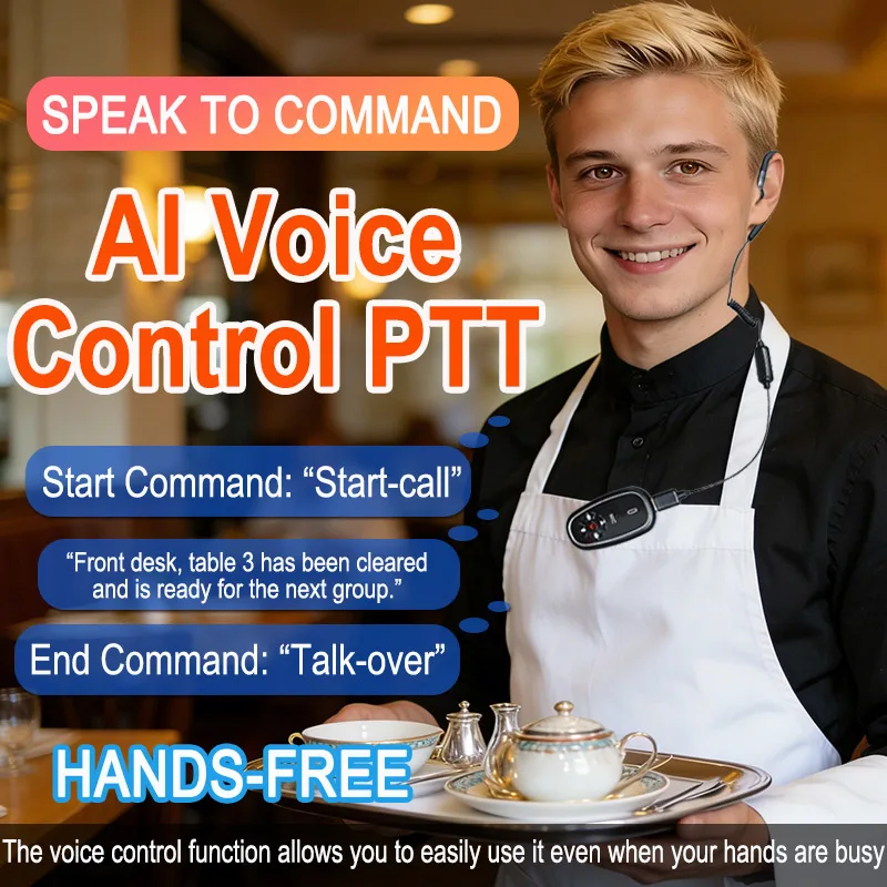 Mini Walkie Talkies Headset AI Voice Control Upgraded - Image 10