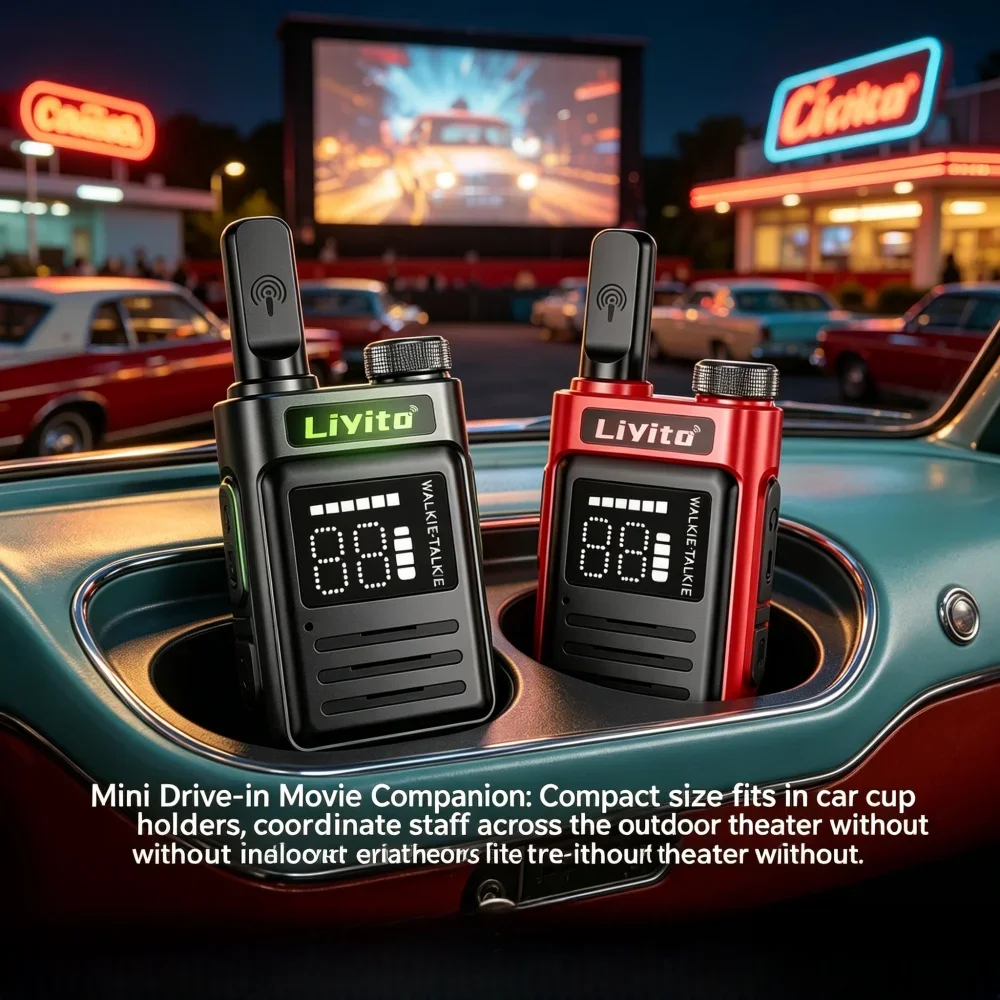 Mini Two Way Radio Long Range Rechargeable Durable for Camping Hiking Outdoor Adventure COD Radio