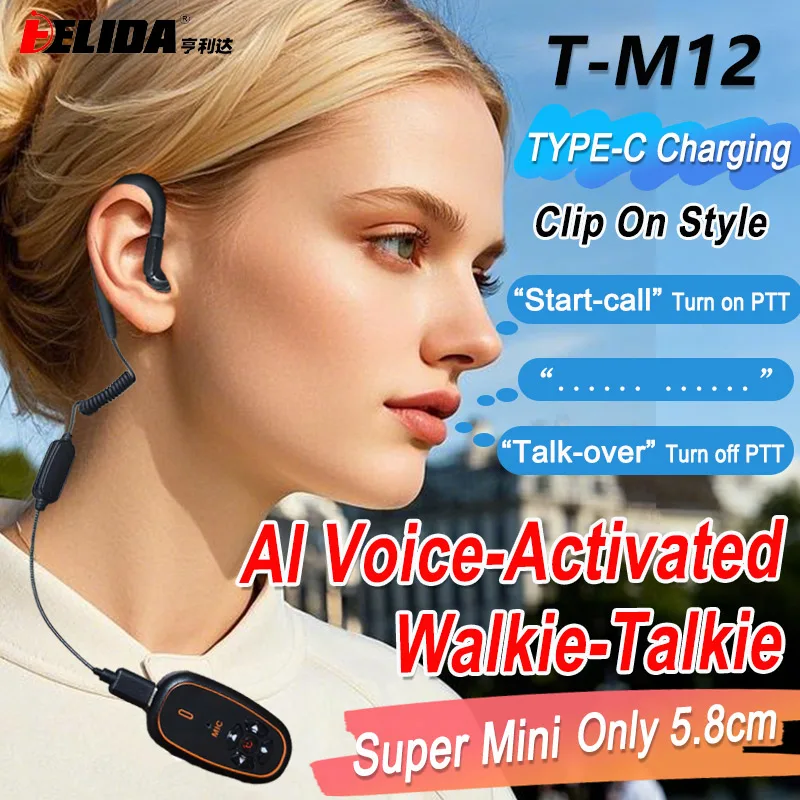 Mini Walkie Talkies Headset AI Voice Control Upgraded - Image 7