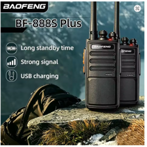 2PCS BAOFENG BF-888S Plus 16-Channel Two-Way Radios, UHF PMR446 License-Free Walkie-Talkies